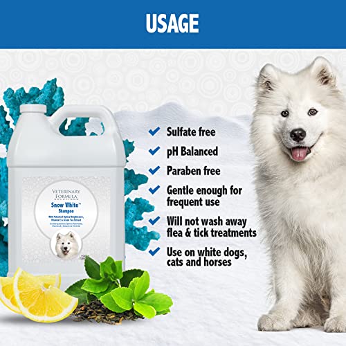Veterinary Formula Solutions Snow White Shampoo for Dogs and Cats, 128