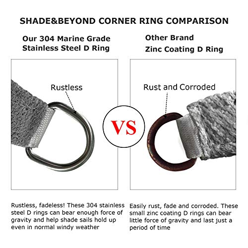 Shade&Beyond 2 Pcs 12'x12'x12' Sun Shade Sail Triangle UV Block for