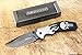 Wartech Thumb Open Spring Assisted Skull Aluminium Handle Pocket Knife (PWT256GY)