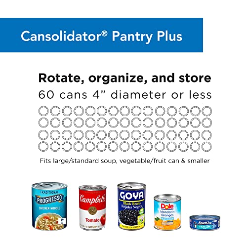Shelf Reliance Cansolidator Pantry Plus 60 Cans Organizer for Pantry