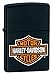 Zippo Harley-Davidson Logo Black Matte Pocket Lighter