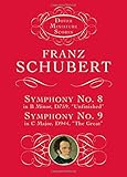 Symphonies Nos. 8 & 9 (Dover Miniature Music Scores) by Franz Schubert