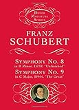 Symphonies Nos. 8 & 9 (Dover Miniature Music Scores) by Franz Schubert