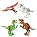 Feleph 8 Styles Jurassic Theme Dinosaur Building Blocks Miniature Toy Plastic Play Toys Small Tyrannosaurus / Pterosaurs Blocks Model Figures Best Gift for Major Bands
