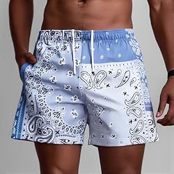 DIOTSR Mens Paisley Graphic Basketball Shorts