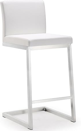 Amazon Com Tov Furniture Parma Stainless Steel Counter Stool Set