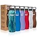 Healthy Human Stainless Steel Curve Water Bottle | 100% BPA Free Thermos for Kids & Adults | Vacuum Insulated Water Bottles | Metal Bottles with Leak Proof Lid (21 oz/ 621 ML, Bora Bora)