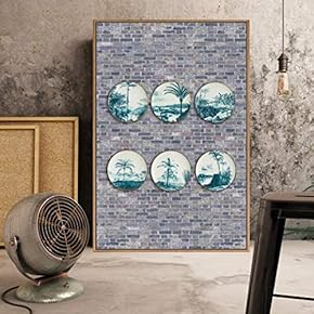 Floating Framed Canvas Wall Art for Living Room, Bedroom Plates Canvas Prints for Home Decoration Ready to Hang - 16x24 inches