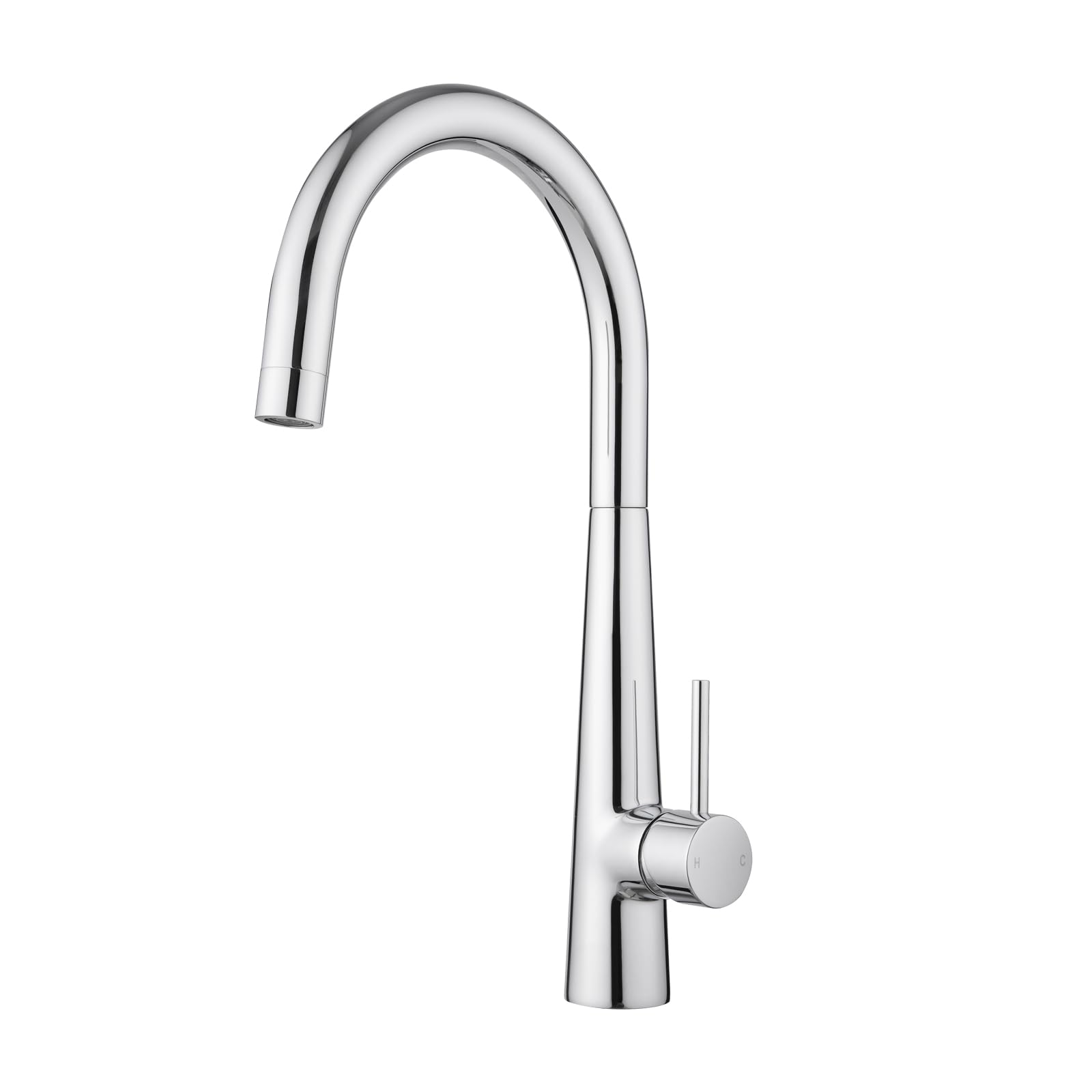 JASSFERRY Kitchen Sink Mixer Tap Single Lever Quarter Turn Handle Swivel Spout