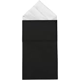 Mens Pre-Folded Pocket Squares on Card Pocket Handkerchief for Suit Accessories