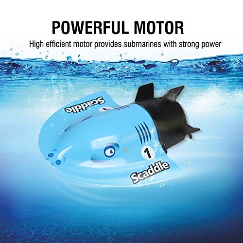 image for Dilwe Mini Submarine Toy, RC Remote Control Submarine Underwater Sight