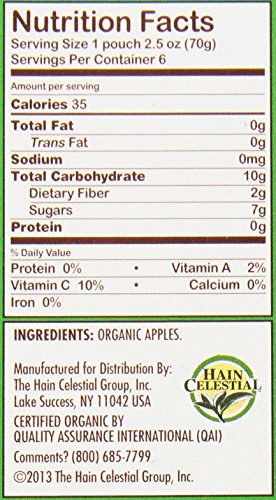 Ella's Kitchen Organic 4+ Months Baby Food, Apples Apples Apples, 2.5 oz. Pouch (Pack of 6) - //coolthings.us