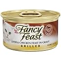 Fancy Feast Grilled Liver & Chicken in Gravy Cat Food, 3 oz