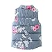 Mud Kingdom Puffer Vest Girls Floral Fleece Lined 3-10 Years