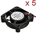 DAOKI 5 PCS 12V 404010mm Cooling Fan for 3D Printer Parts Reprap Prusa I3