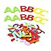 RERIVER 3.2-Inch Felt Alphabet Letters(4 Sets) 104Pcs A to Z Assorted Colors Fabric ABCs for DIY Craft Kids'Toys Christmas Birthday Party Decoration