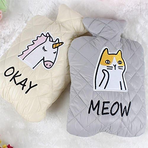 Cartoon Animals Winter Hot Water Bottle Warmer Cloth Hand Warming Hot Water Bags For Girls Belly Cover Cold-Proof Pouches v3