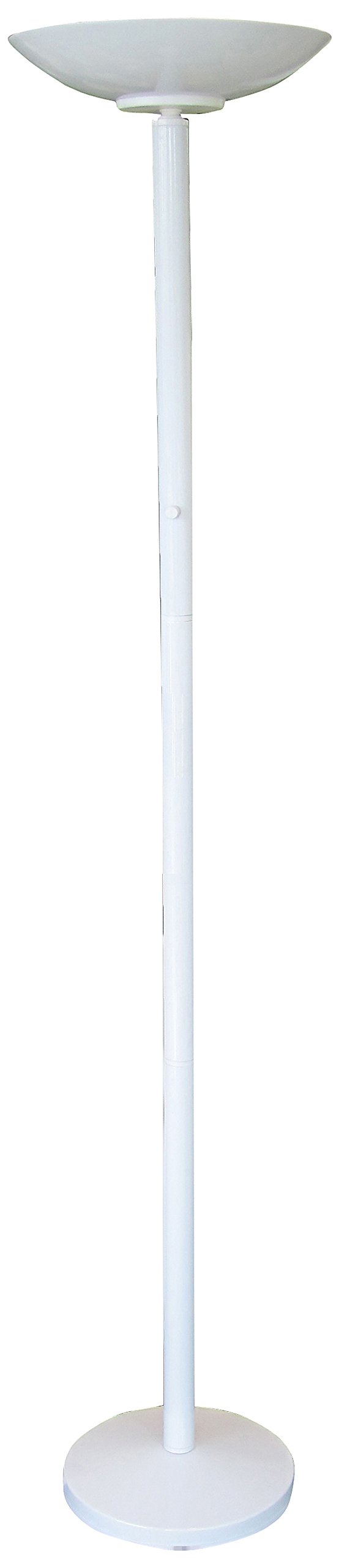 Green Lamp UPLWH3000 65 Watt 3000k Compact Fluorescent Light 2 Torchiere Energy Saving Uplighter, White