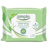 Simple Cleansing Facial Wipes, Kind to Skin 7 ct