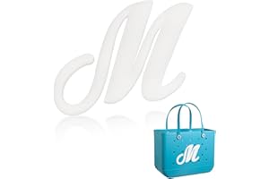 Yonuni Letter Charms for Bogg Bag, Cute Alphabet Lettering Compatible With Original All Models and Simple Southern Totes, Rubber Beach Accessories