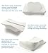 IKSTAR Therapeutic Design Contour Memory Foam Bed Pillow for Side Sleepers and Neck Pain,Orthopedic Hypoallergenic Sleep Pillow White King Size 25x14.5x4.3(Lower) x4.7(Higher) inches