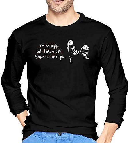 Xxfz Men's I Am So Ugly That Ok Because So Are You Black Medium T-shirt