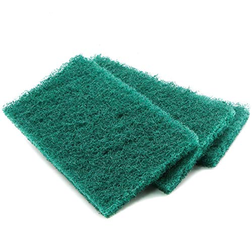 6pcs 4x7" Griddle Cleaner Pads - Clean Grease from Metal Grills, Stainless Steel Flat Tops, Cast Iron and Chrome Cooktops - Heavy Duty Grit Scouring Polishing Pads(Green)