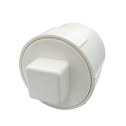 Fitvell 3" PVC Sewer Cleanout Adapter with Plug