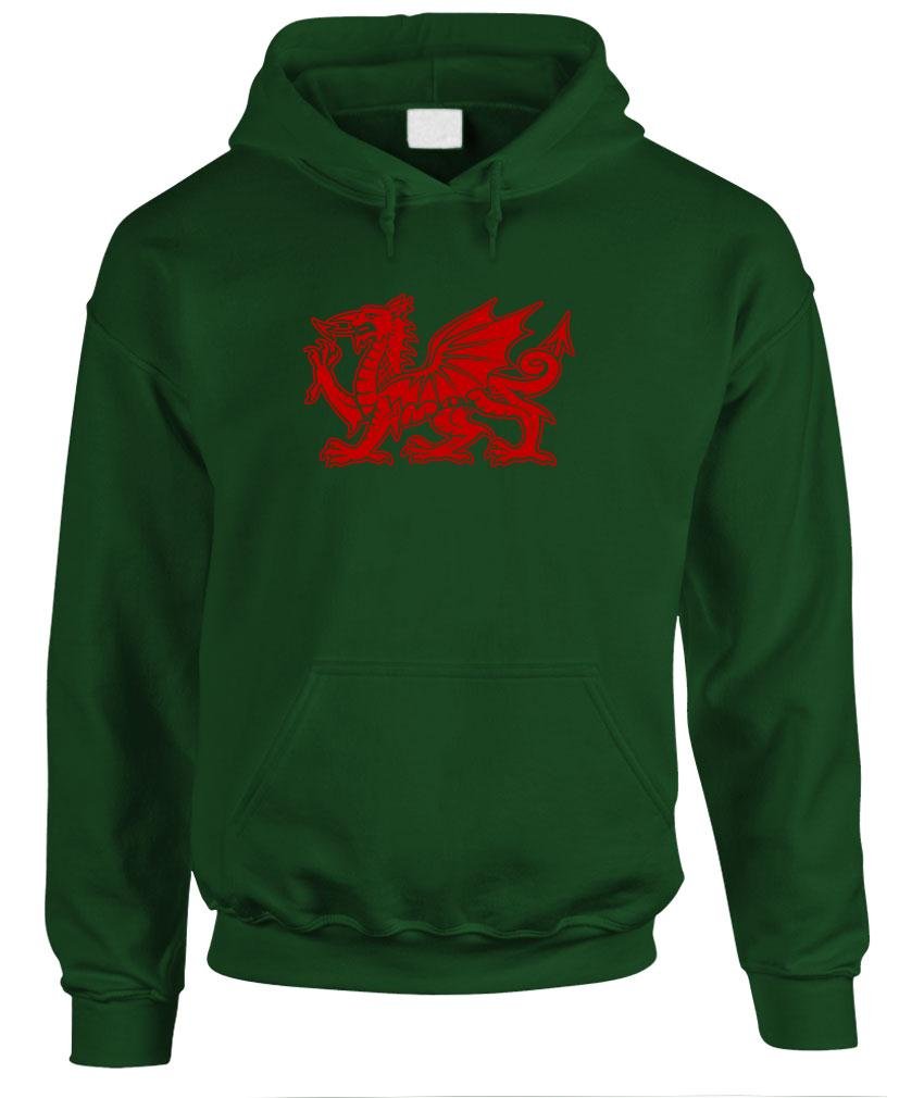 The Goozler - Welsh Dragon - Mens Pullover Hoodie
