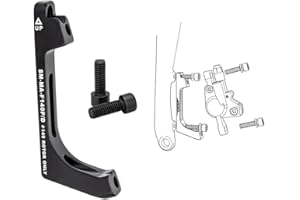 Road Bike Disc Brake Caliper Adapter, Flat Mount to Post Mount, Compatible with F140/F160/R140MM Discs (front 140MM)
