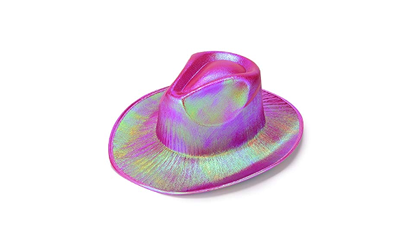 luyaoyao Sparkly Cowboy Hat (Wine red 