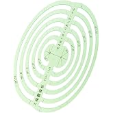 Milageto 1 Piece Template Ruler, Stencils, Drawing Template for All Purpose, Oval Drawing Templates, Multi-Function Formwork, Large Oval