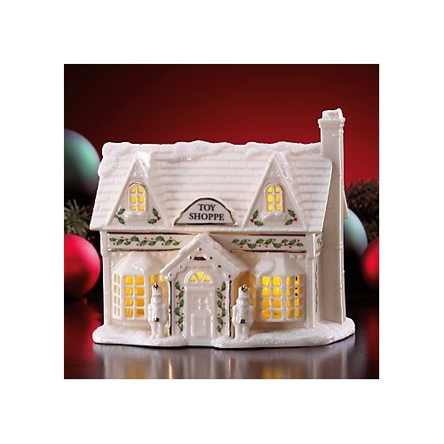 Lenox village lighted china shop figurine by lenox Amazon.com: Lenox Christmas Village Lighted Toy Shoppe Figurine: Home
