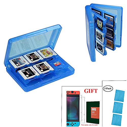 Game Card Storage Case For Nintendo New 2ds Xl New Nintendo 3ds New 3ds Xl Ultra Slim Transparent 24 In 1 With 2 Micro Sd Card Holders 5x3 5x0 9 Inches Tempered Glass Nintendo Switch Screen Protector Pricepulse