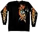 Hot Leathers Electric Skull Long Sleeve T-Shirt (Black, Medium)