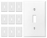 OVERSIZED 1 Gang Toggle Metal Light Switch Cover