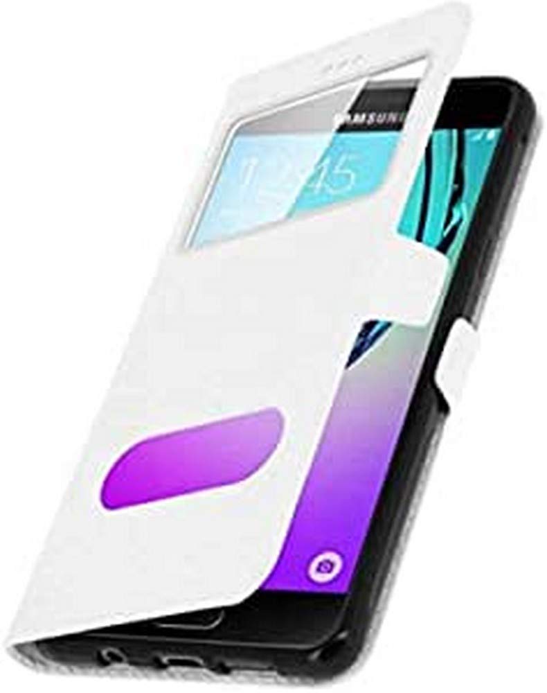 Ipomcase Coque Décrochage Appel pour 5.2" Samsung Galaxy A5 2016, Blanc