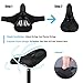Cevapro Bike Saddle Cover, Soft Silicone Padded Bike Seat Cover Improved Comfort Breathable Anti-Slip Bicycle Seat Cover for Spin Stationary Cruiser Bike Mountain Road Bike Outdoor Cycling