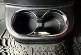 Camoo Chrome ABS Inner Rear Water Cup Holder Trim for Jeep wrangler JK & Unlimited 2/4 door 2007-2016