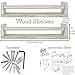 Nursery Room Rustic Floating Wall Shelves - Set of 2 - Perfect Farmhouse Nursery Decor for Baby's Room! Vintage Shelves for Kitchen and Bathroom Too! (Rustic Shelf - Set of 2)