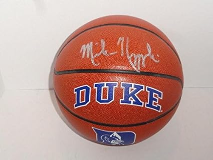 coach k signed basketball
