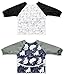 2 Pack Long Sleeved Bib Waterproof Bibs with pocket, 6 to 24 months baby girl and boy Bib (Bear & Cat)