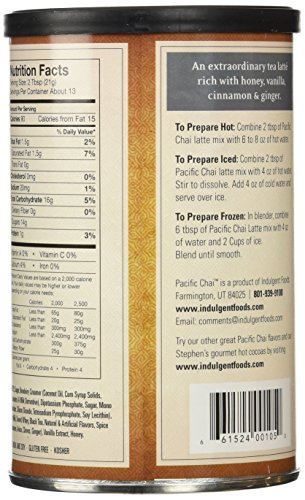 Pacific Chai Vanilla Chai Latte Mix, 10-Ounce Canisters (Pack of 6) - Thumbnail 4