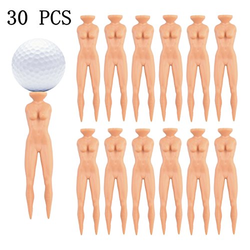 Golf Tee, Petforu [Pack of 30] Naked Lady Nude Beauty Professional Tee System Divot Tool - Thumbnail 7