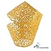 A&S Creavention® Vine Cupcake Holders Filigree Vine Designed Decor Wrapper Wraps Cupcake Muffin Paper Holders - 50pcs (Gold)
