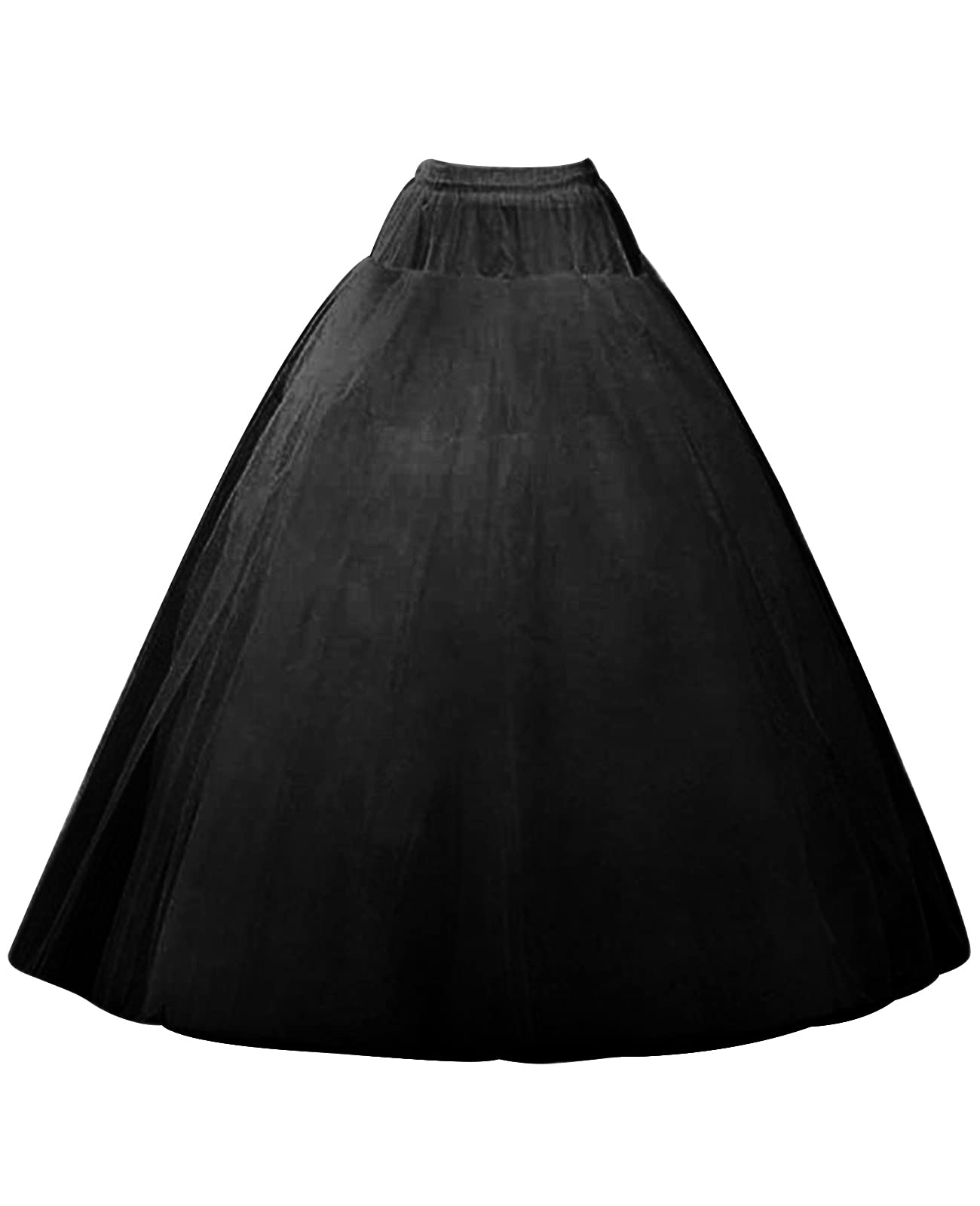 Photo 1 of SuBleer A-line Hoopless Petticoat Crinoline 4 layers Underskirt Slips for Wedding Dress Plus Size