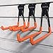 CoolYeah Slatwall Hooks Heavy Duty, Garage Storage Utility Double Hooks for Organizing Power Tools, Small J Hooks(Pack of 6, 4.7 × 1.9 × 2.5 inches)