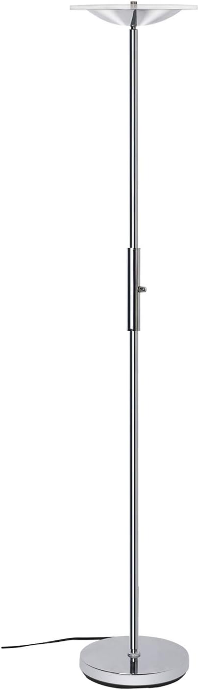 LED Torchiere Floor Lamp, SUNLLIPE Super Bright 18W Dimmable Uplight Adjustable Floor Lamp, Modern 70.5" Tall Standing Pole Light, Compatible with Wall Switch for Reading, Office, Living Room, Bedroom