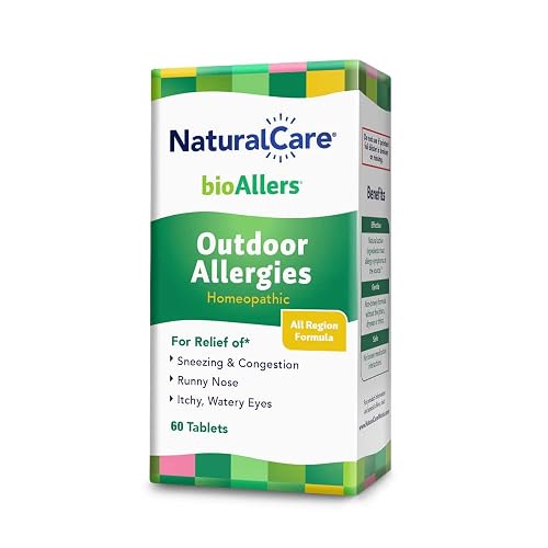 NaturalCare Outdoor Allergies Homeopathic Tablets by bioAllers, 60ct ...