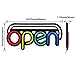 TORCHSTAR Open LED Neon Light Sign, 19.7 x 9.8 Inch, Ultra Bright Neon Multicolor Style, RGB Letter Window Displaying Light, Bar, Restaurant, Store, Salon, Gas Station, Motel, Door